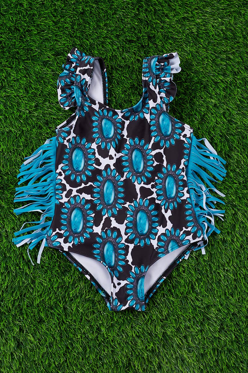 Concho Fringe Swimsuit