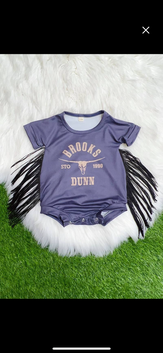 Brooks & Dunn Fringe Onesie