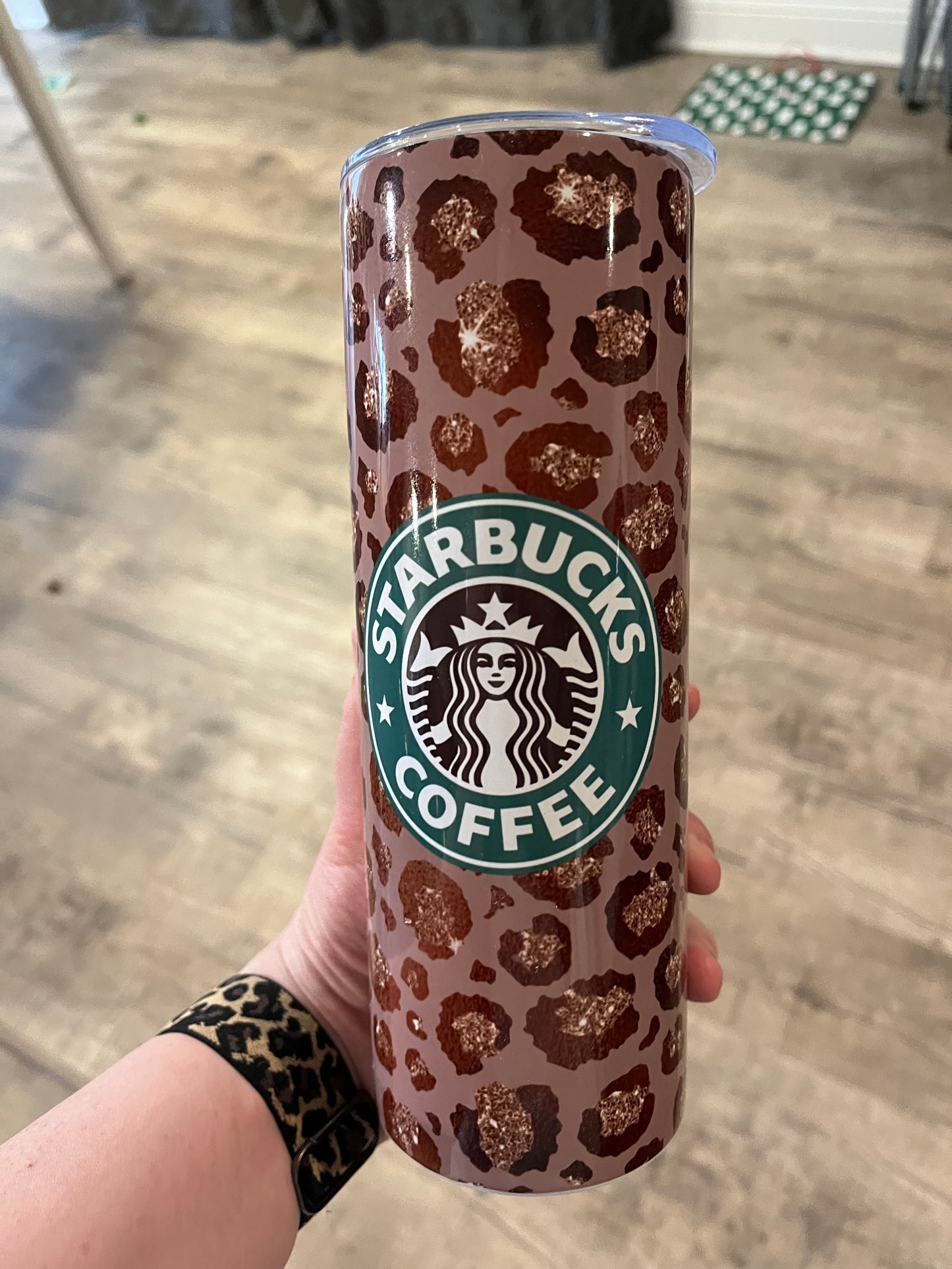 Leopard Starbucks Tumbler